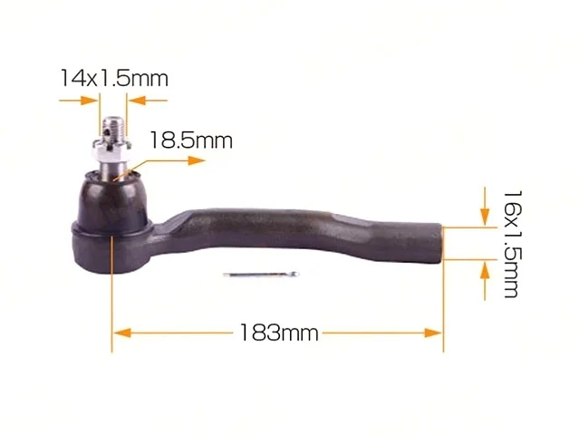 Наконечник рулевой тяги правый NISSAN PATHFINDER R51 2005-2010, PATHFINDER R51 2010-2014, NAVARA III D40 2004-2010, NAVARA III D40 2010-2015
