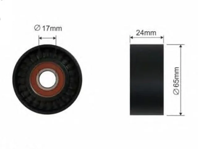 Ролик натяжителя ремня приводного (без натяжителя) SKODA SUPERB I 3U 2001-2008, VOLKSWAGEN JETTA VI 162 / 163 / AV2 / AV3 2010-2014
