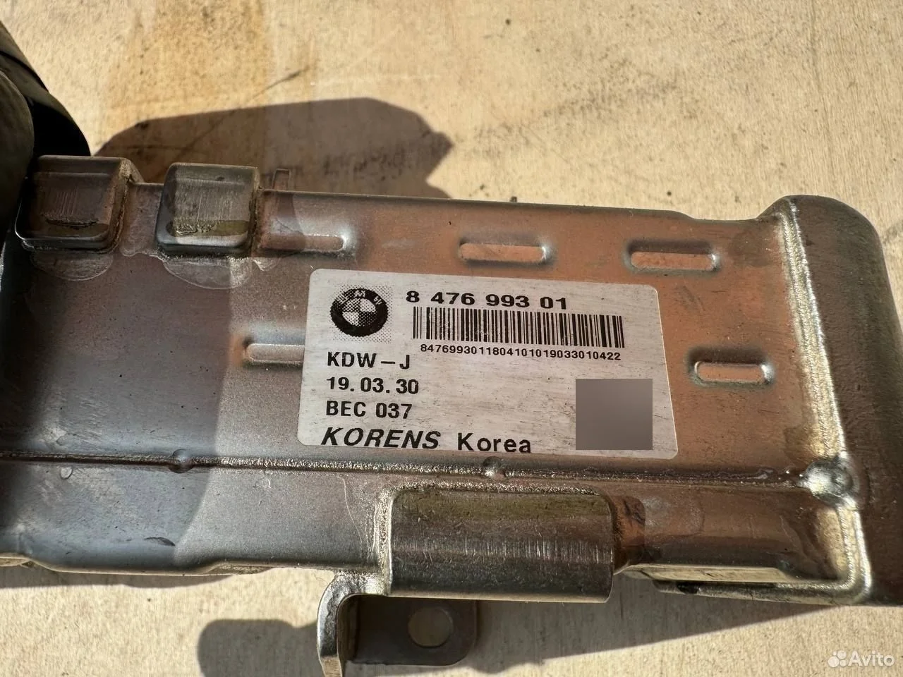 Охладитель егр bmw n57 f10 f25 x4 f26 x5 f15 x6 f1