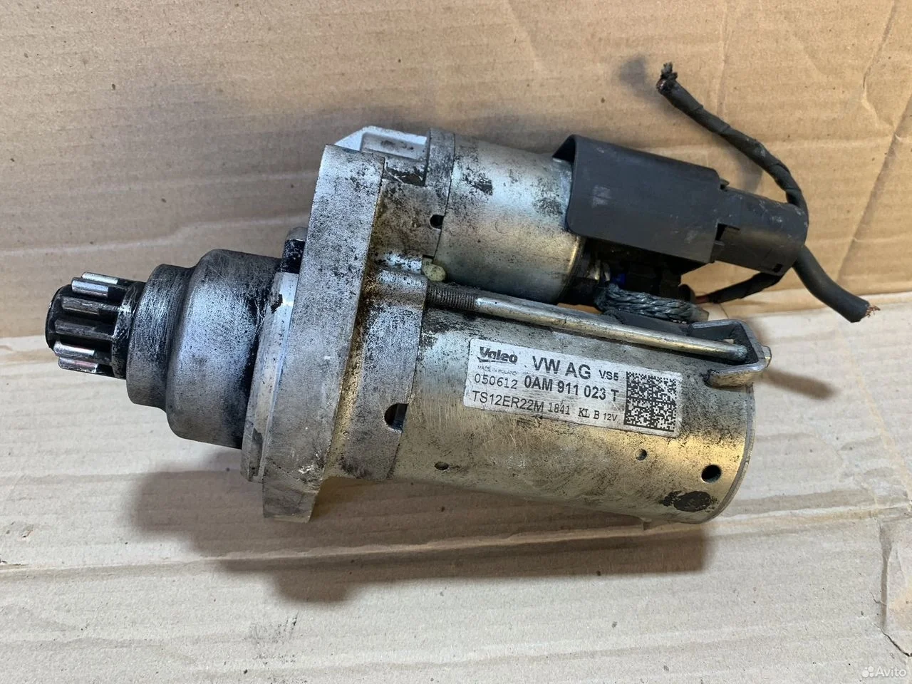 Стартер 0am911023t 1.4 cava cax volkswagen skoda