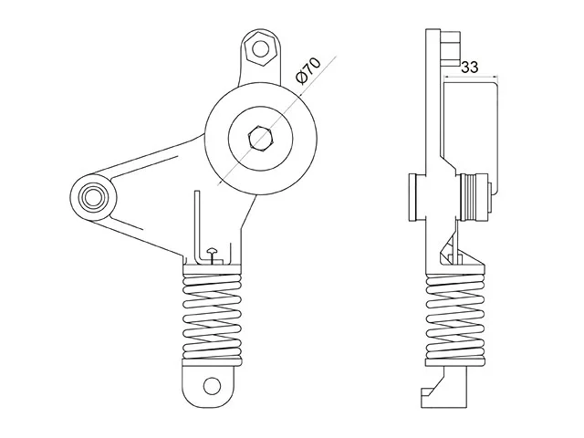 Натяжитель приводного ремня TOYOTA PREVIA R50 2006-, ALPHARD H20 2008-2011, CAMRY XV40 2006-2009, CAMRY XV40 2009-2011, RAV4 XA30 2006-2008