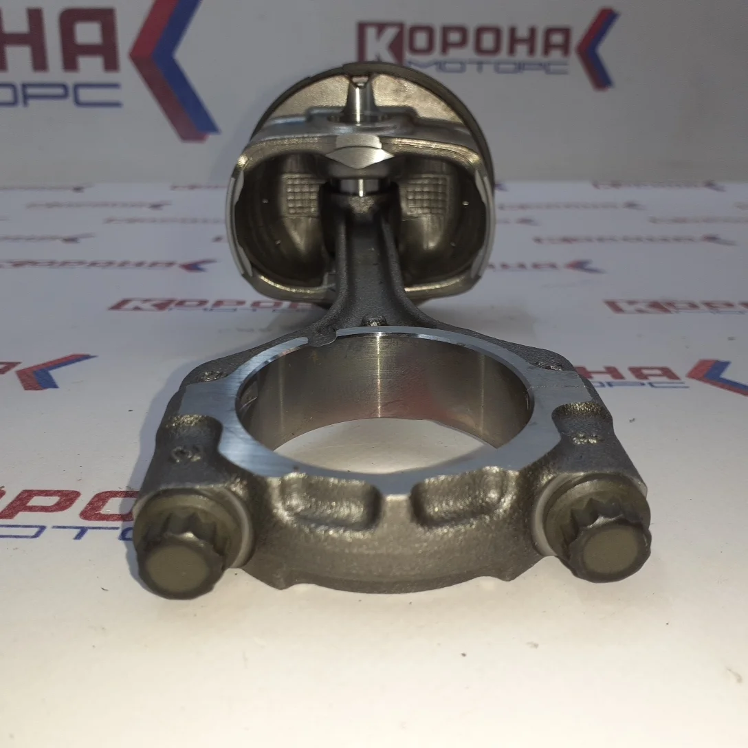Шатун двигателя G4FC. G4FG Уценка Уценка, в сборе с поршнем и кольцами, снято с нового двигателя