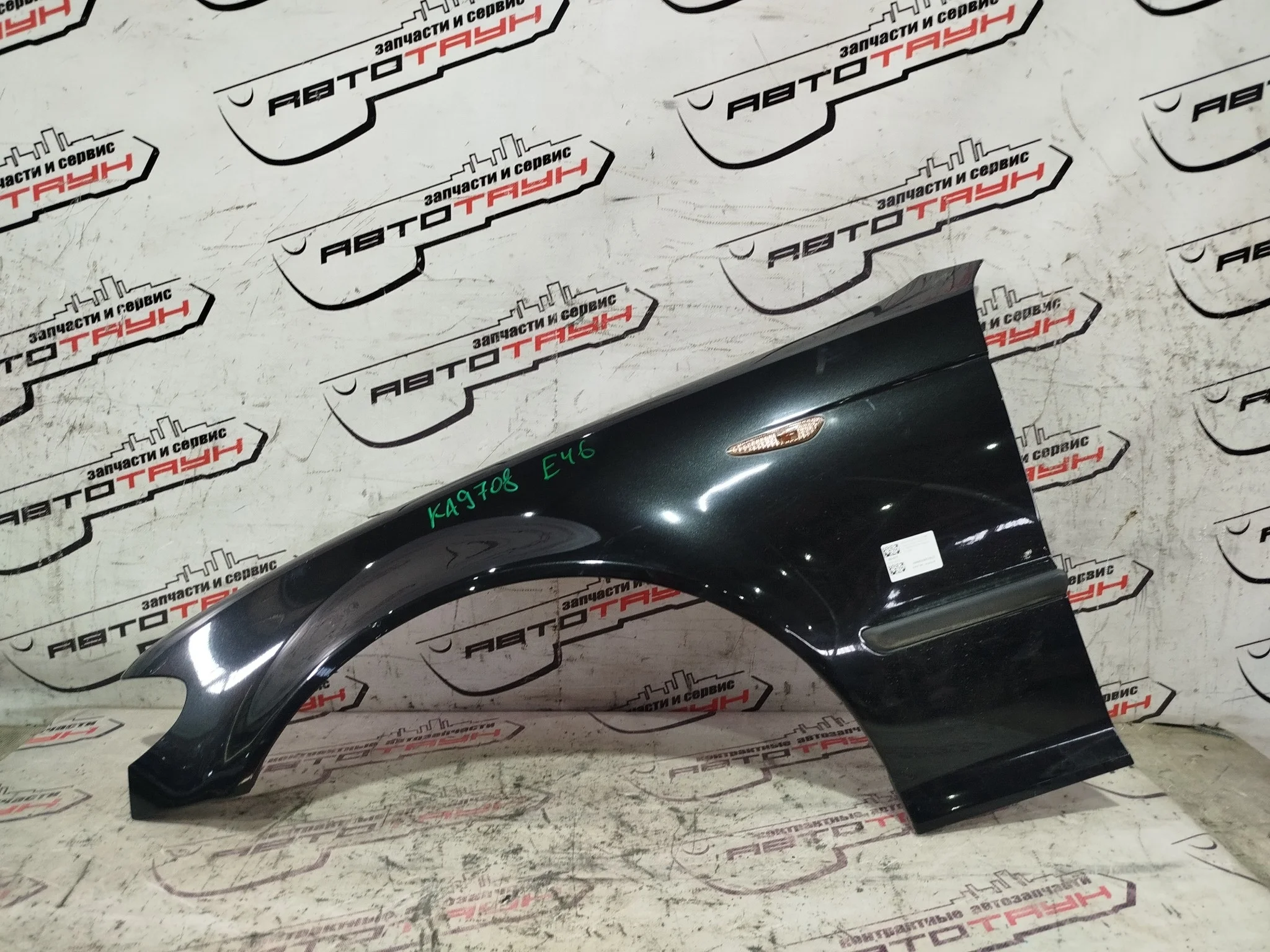 КРЫЛО BMW 3-SERIES E46 41357042323 ПЕРЕДНЕЕ ЛЕВОЕ 2 МОДЕЛЬ SEDAN WAGON черный KA9708