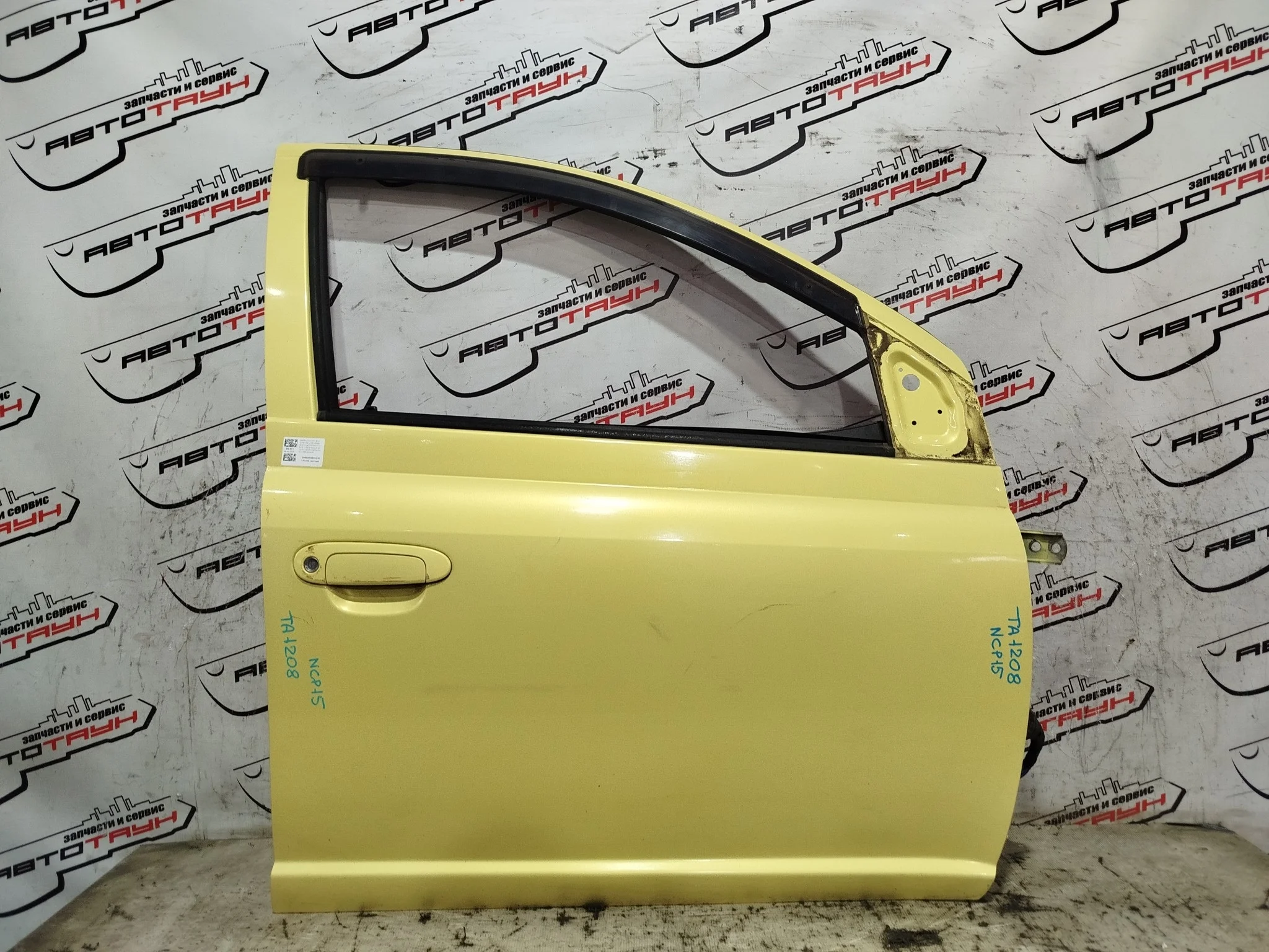 ДВЕРЬ TOYOTA ECHO PLATZ VITZ YARIS NCP10 NCP12 NCP13 NCP15 NCP16 SCP10 SCP11 SCP13 6700152011 ПЕРЕДНЯЯ ПРАВАЯ 5 DOOR желтый, 595 TA1208