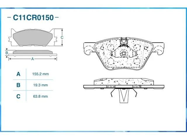 Колодки тормозные передние BMW 5-Series F10 / F11 2009-2013, 5-Series F10 / F11 2013-2016