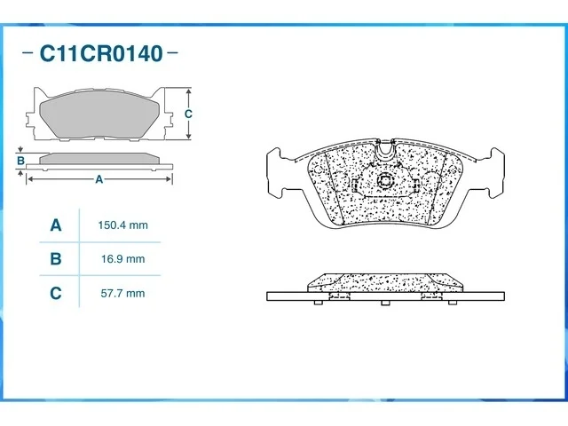 Колодки тормозные передние BMW 1-Series E87 / E81 2004-2011, 3-Series E90 / E91 2005-2012