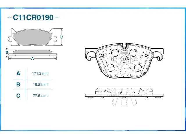 Колодки тормозные передние BMW X4 F26 2014-2018, X5 F15 / F85 2013-2018, X6 F16 / F86 2014-2020, X5 E70 2006-2010, X5 E70 2010-2013