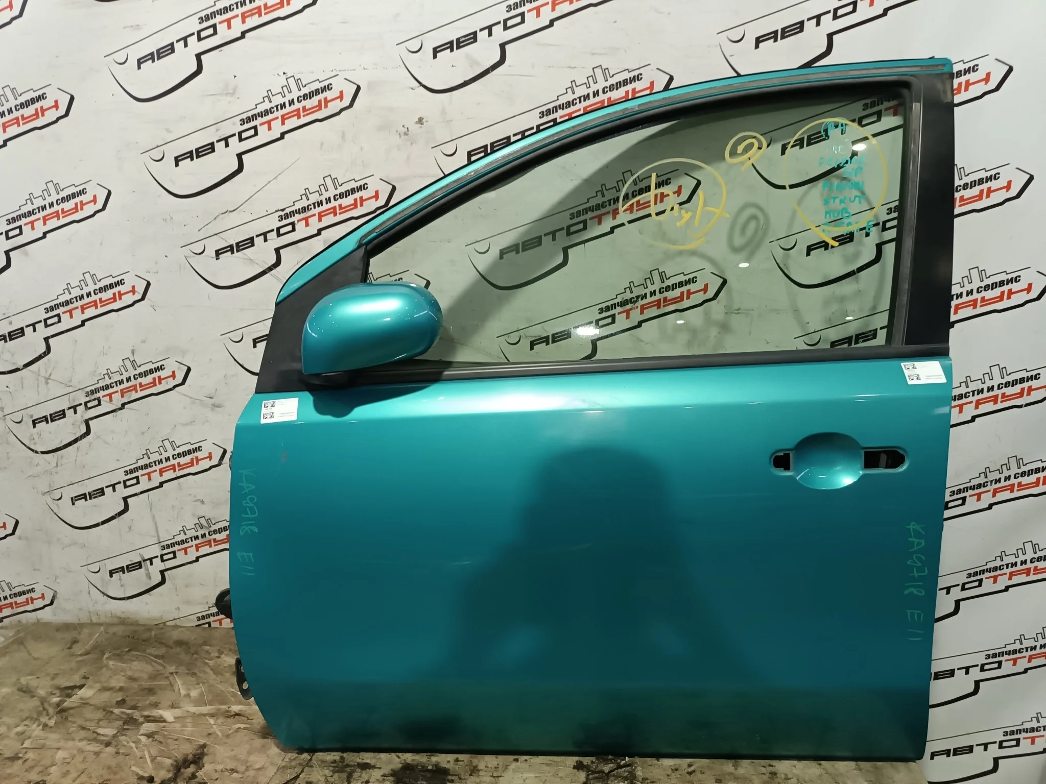 ДВЕРЬ NISSAN NOTE E11 NE11 ZE11 H010A1U6MA ПЕРЕДНЯЯ ЛЕВАЯ голубой, FAC KA9718
