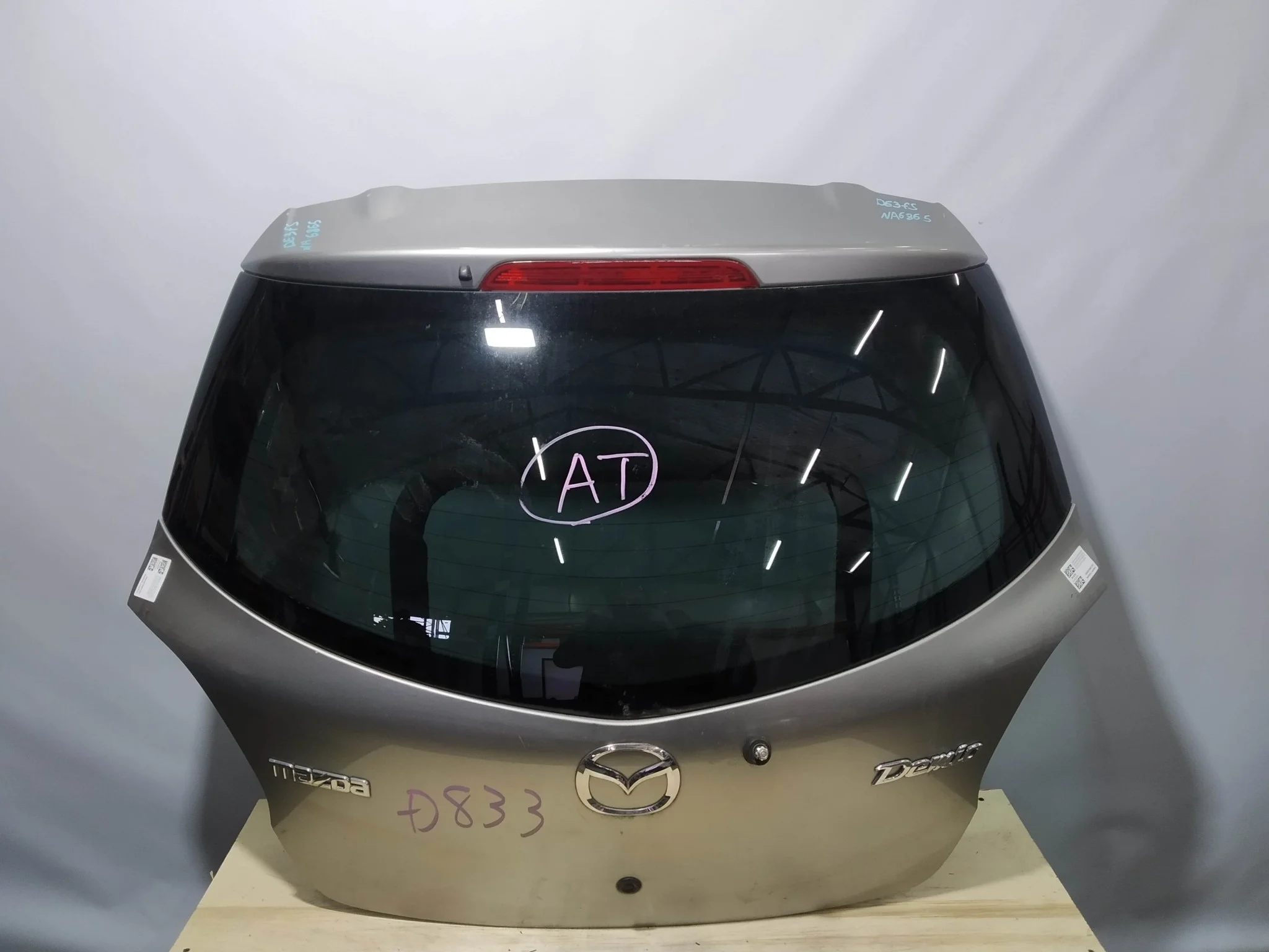 ДВЕРЬ ЗАДНЯЯ MAZDA DEMIO MAZDA2 DE DE3AS DE3FS DE5FS DEJFS D6Y16202XA серебро, 38P NA6865