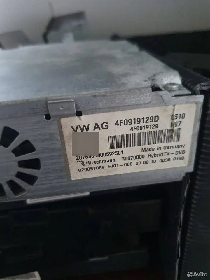 Тв-тюнер Audi A8 D4 (2010—2014) 4,2