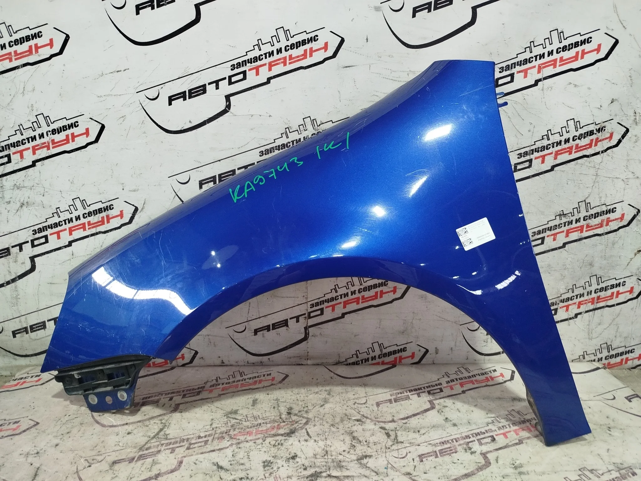 КРЫЛО VOLKSWAGEN GOLF 1K1 MK5 1K6821021A ПЕРЕДНЕЕ ЛЕВОЕ HATCHBACK синий, LC5J KA9743