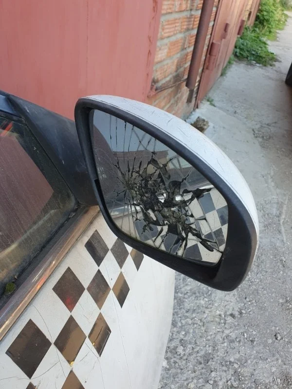 Зеркало заднего вида боковое Nissan Almera 2014 963014AA0A G15 K4M, переднее правое
