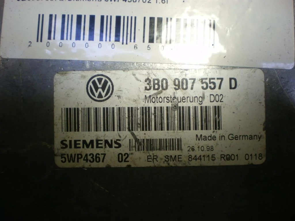 Блок управления двигателем Volkswagen Passat Passat B5 (3B) 1996-2000 1999 1,6 Бензин