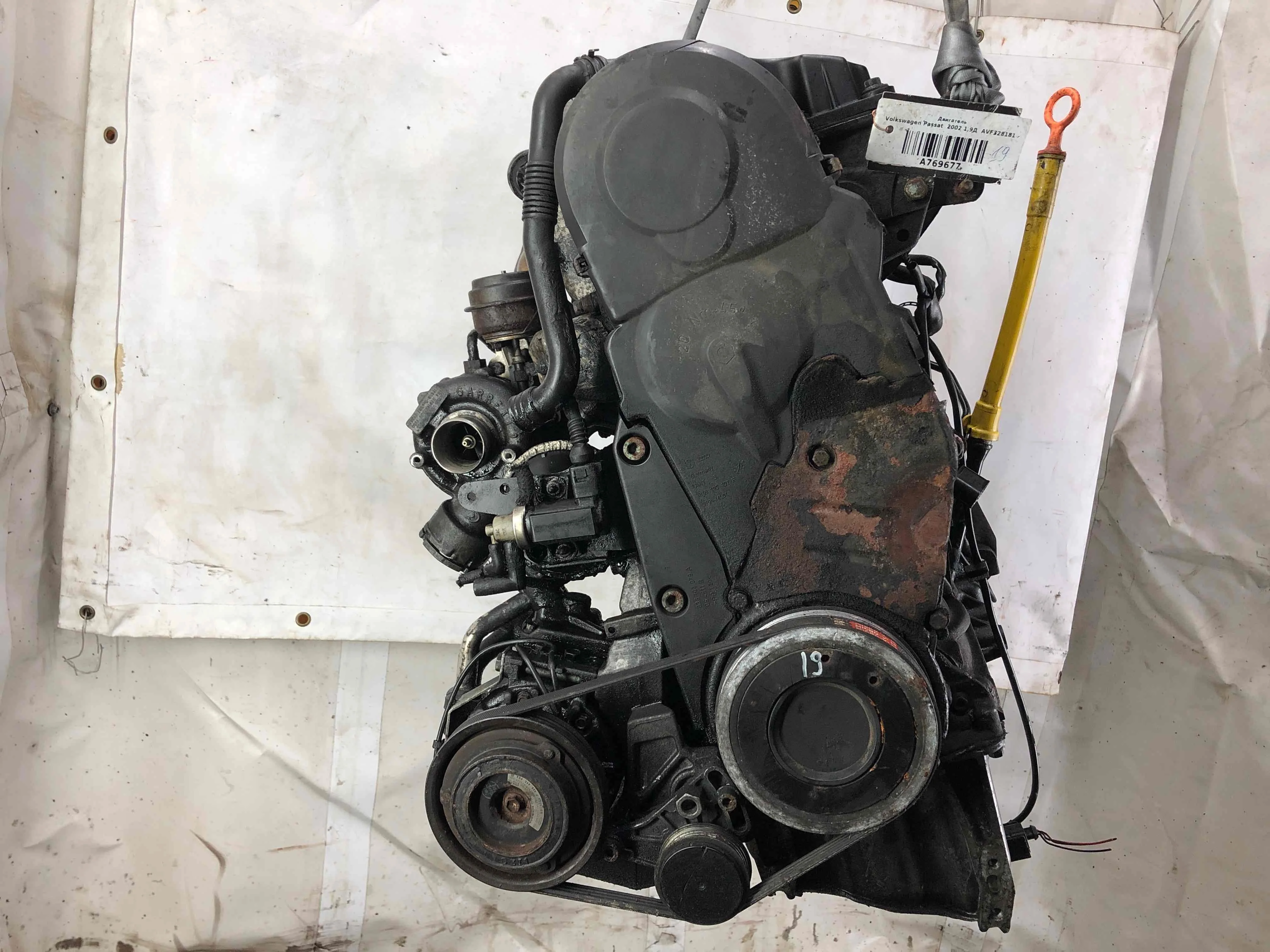 Двигатель Volkswagen Passat B5+ (3B) 2000-2005 рестайлинг 2002 1,9 Дизель МКПП 6ст. Седан