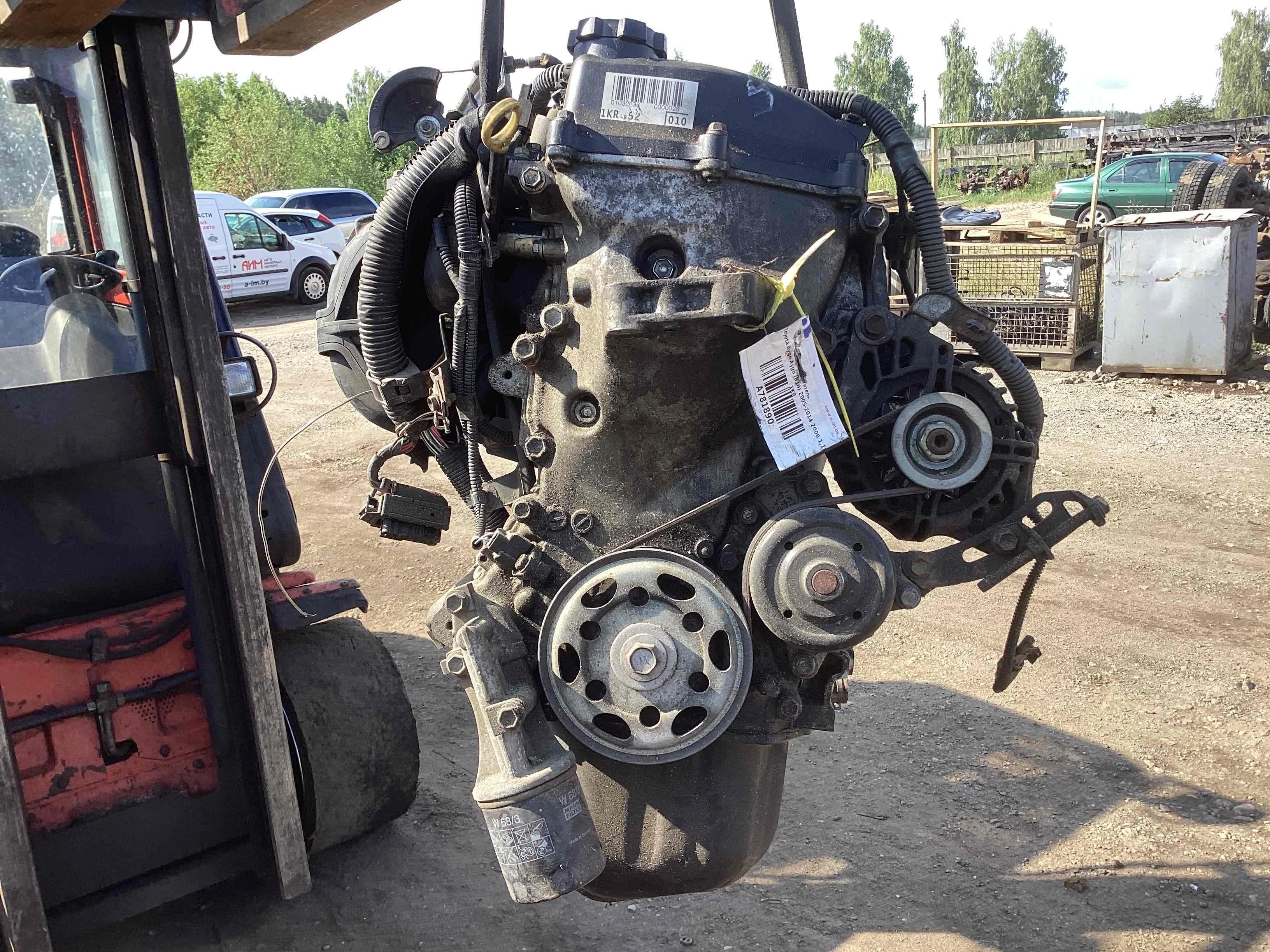 Двигатель Toyota Aygo (B10) 2005-2014 2006 1,0 Бензин МКПП 5ст. Хэтчбек 3дв.