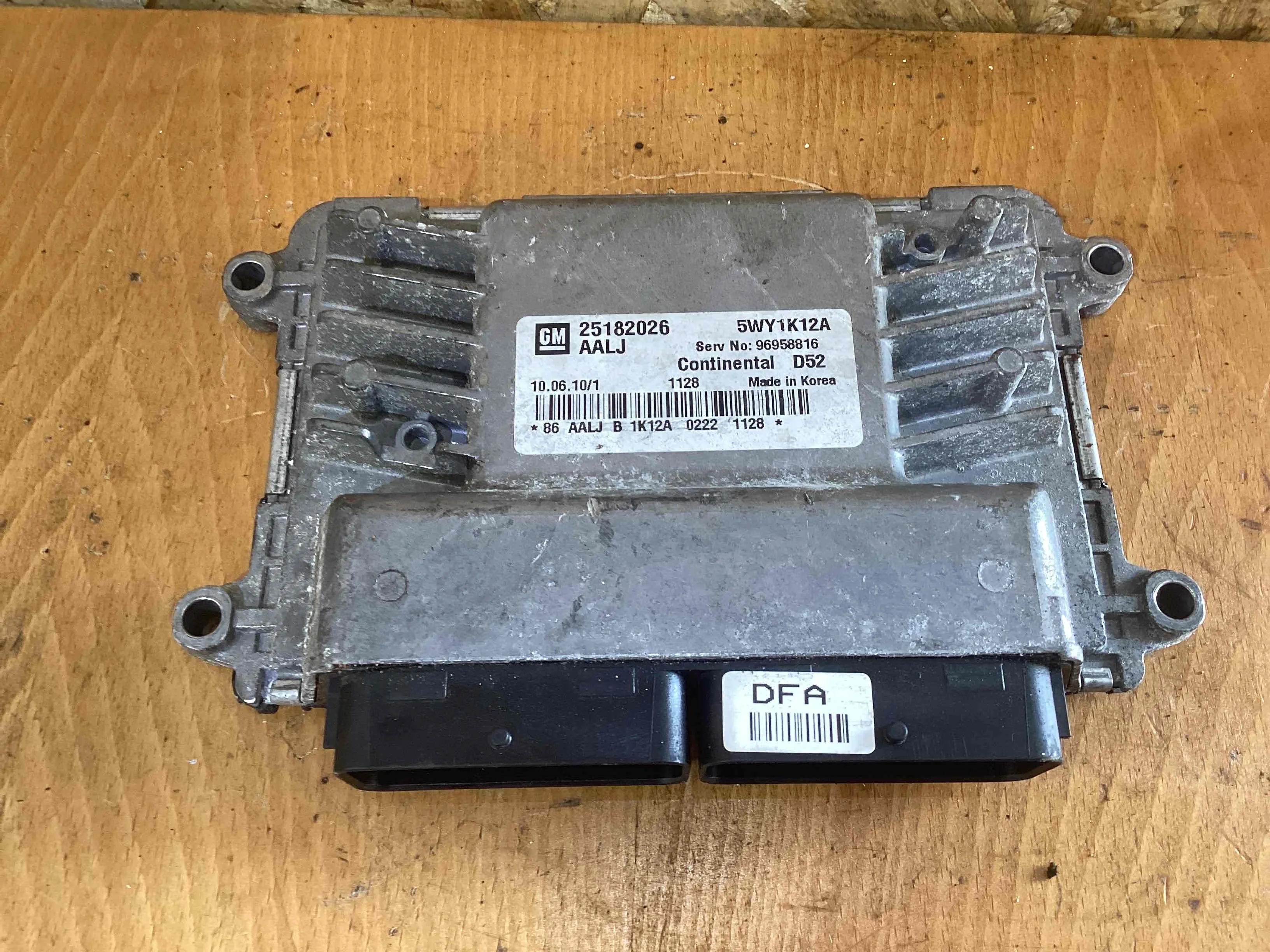 Блок управления двигателем Chevrolet Spark III (M300) 2010-2015 2010 1,2 Бензин МКПП 5ст. Хэтчбек 5дв.