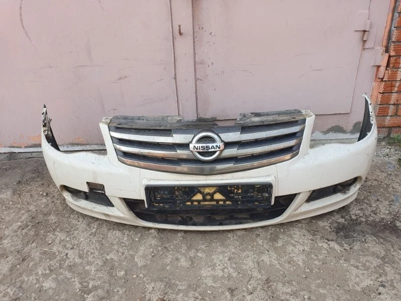 Бампер Nissan Almera 2014 620224AA0H G15, передний