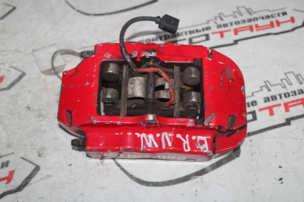 СУППОРТ В СБОРЕ AUDI VOLKSWAGEN Q7 TOUAREG 4LB 7L6 7L7 7LA ЗАДНИЙ ПРАВЫЙ 4WD 4 ПОРШНЯ BREMBO 7L6615424L