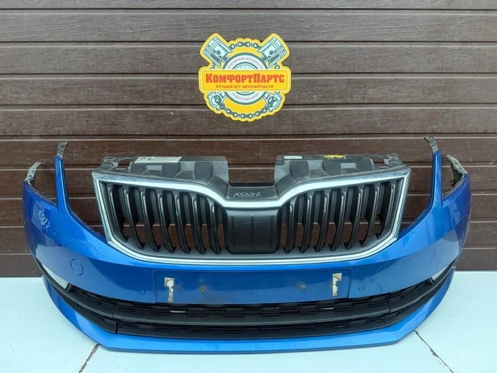 Бампер передний Skoda Octavia RS III рестайлинг (2017—2025)