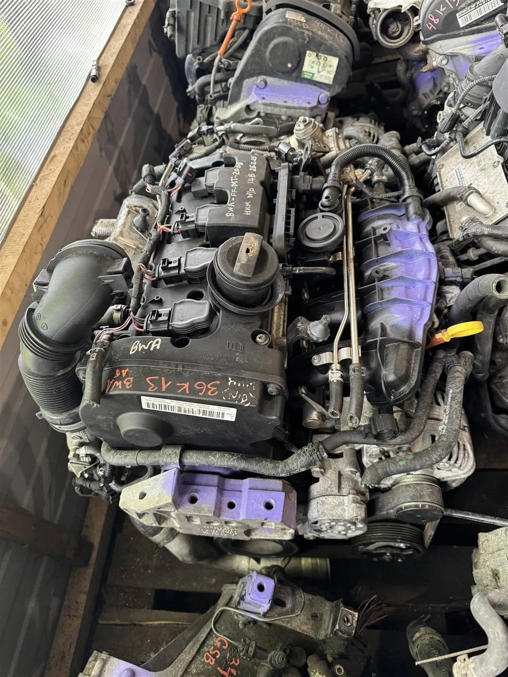 ДВС без навесного BWA 2.0 TFSI (из Японии)  VW Pa