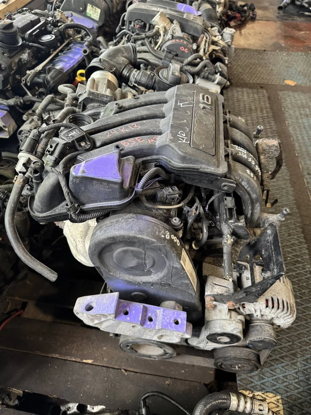 ДВС в сборе с навесным 1.6 BSE (из Японии)  Skoda
