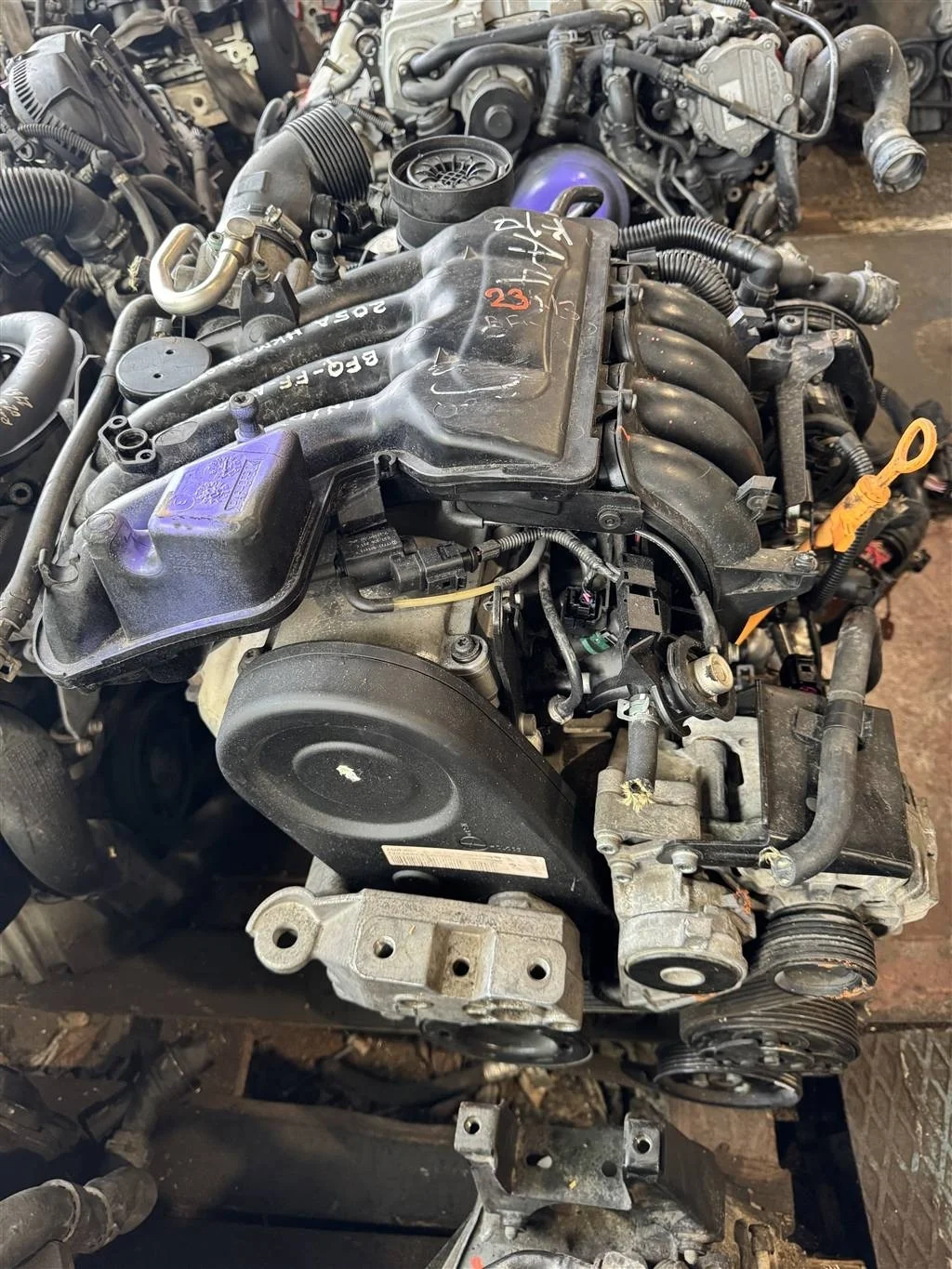 ДВС в сборе с навесным 1.6 BFQ (из Японии)  Skoda