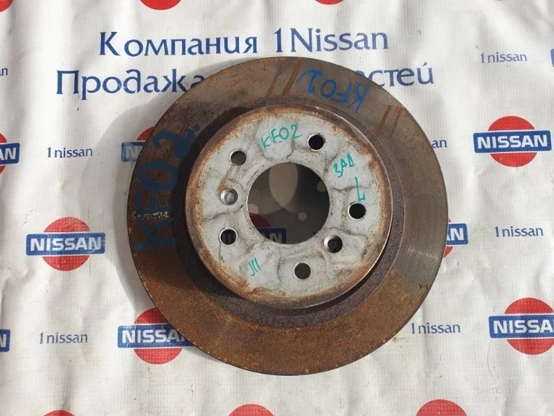 Диск тормозной Nissan Qashqai 2015 432064EA0A J11 HRA2, задний левый