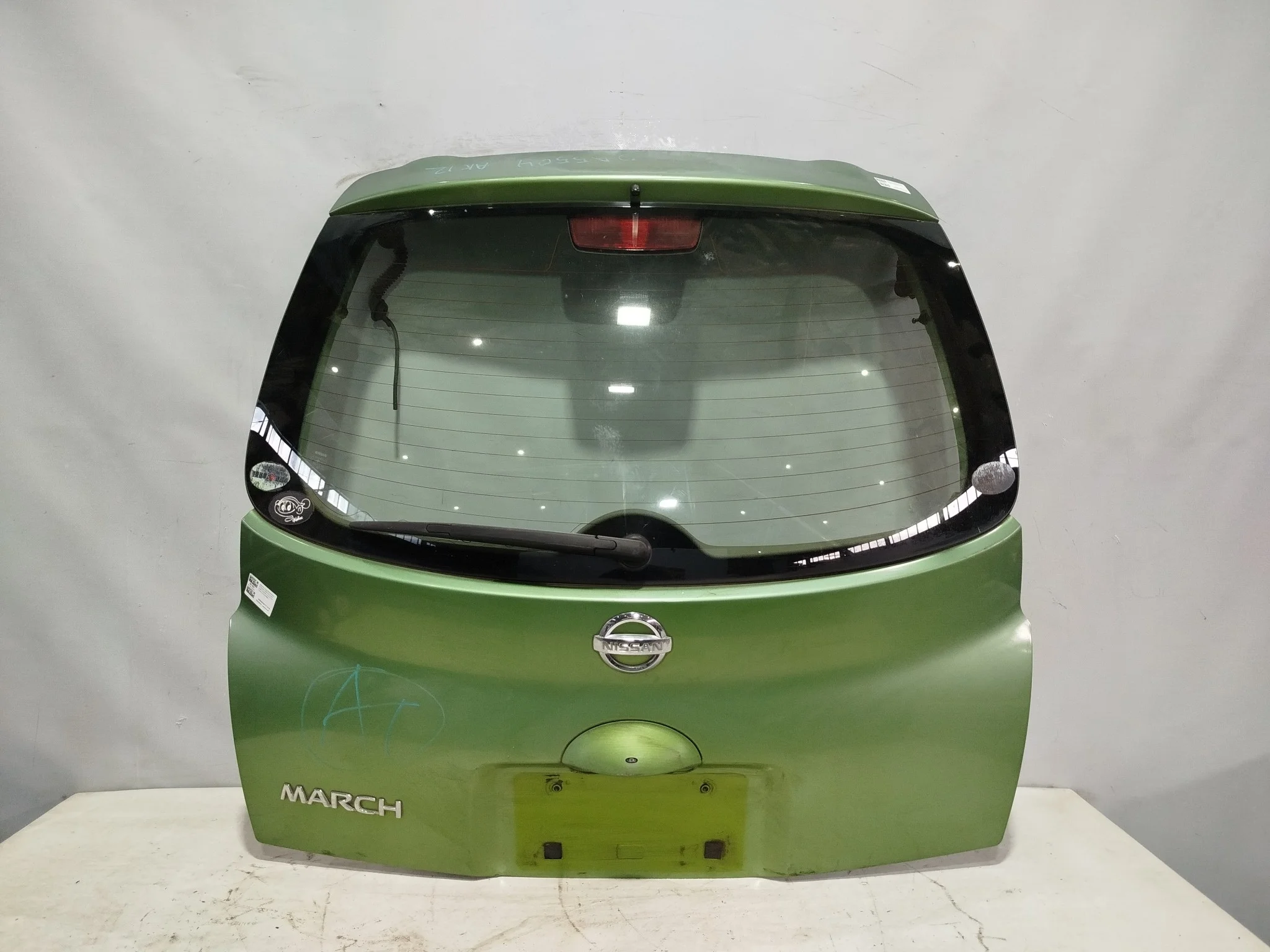 ДВЕРЬ ЗАДНЯЯ NISSAN MARCH MICRA AK12 BK12 BNK12 K12 YK12 K0100AX0BM зеленый, J31 QA5504