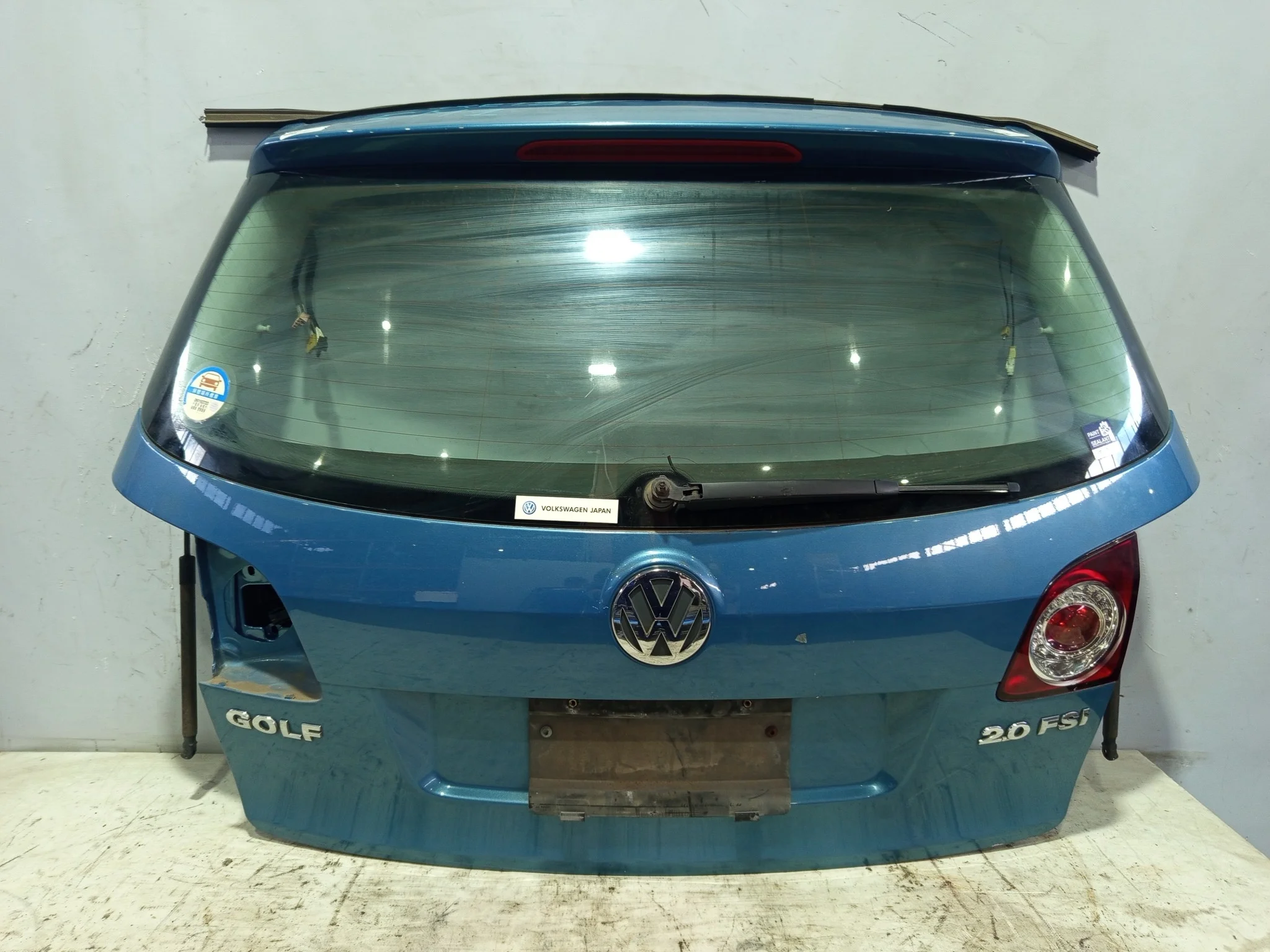 ДВЕРЬ ЗАДНЯЯ VOLKSWAGEN GOLF PLUS 5M1 MK5 5M0827025H синий, LA5S QE194
