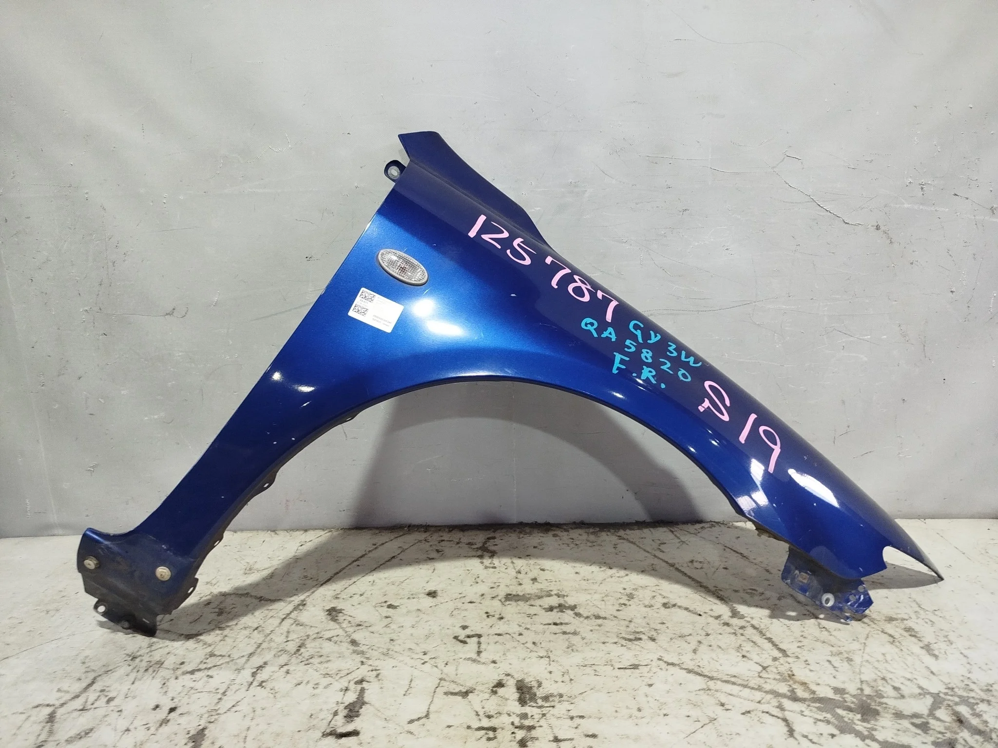 КРЫЛО MAZDA ATENZA MAZDA6 GG GG3P GG3S GGEP GGES GY GY3W GYEW GJ6A52111D ПЕРЕДНЕЕ ПРАВОЕ синий, 25B QA5820