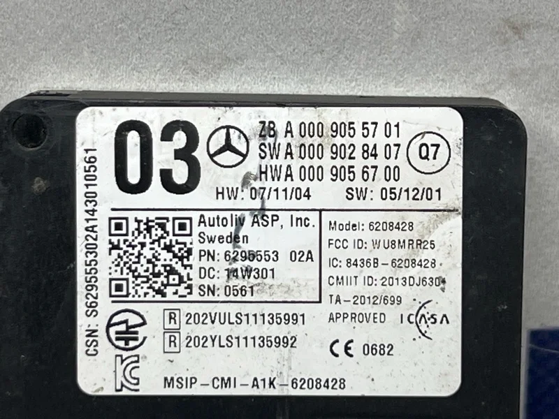 Радар Mercedes-Benz Ml A0009055701 W166 276.955, задний