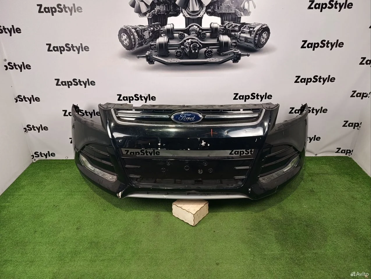 Бампер передний ford kuga 2 дорестайлинг черный