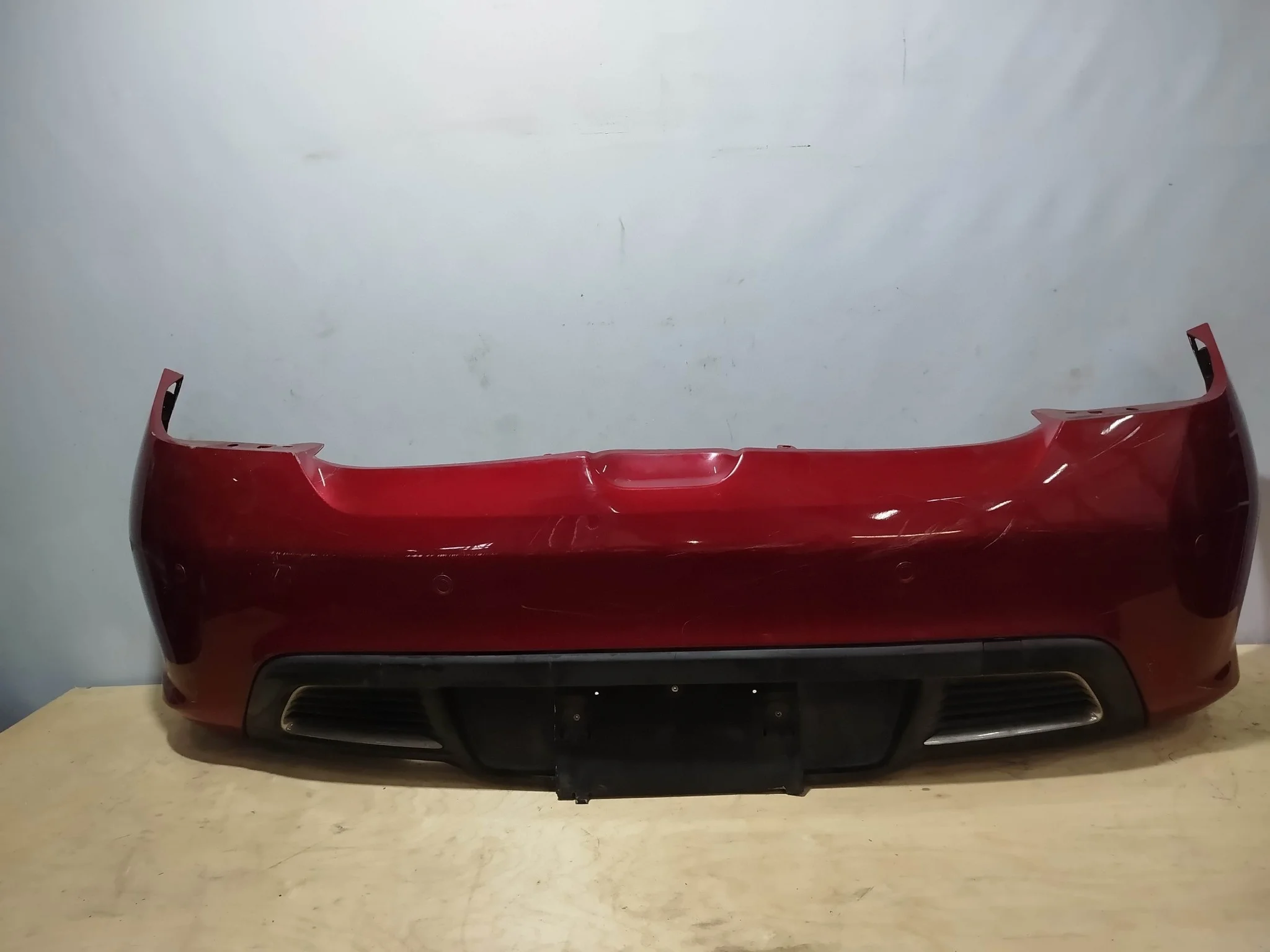 БАМПЕР PEUGEOT 308 4A T7 7410EP 7410EQ HATCHBACK БЕЗ МОЛДИНГОВ НАКЛАДКА ЗАДНИЙ красный KB526