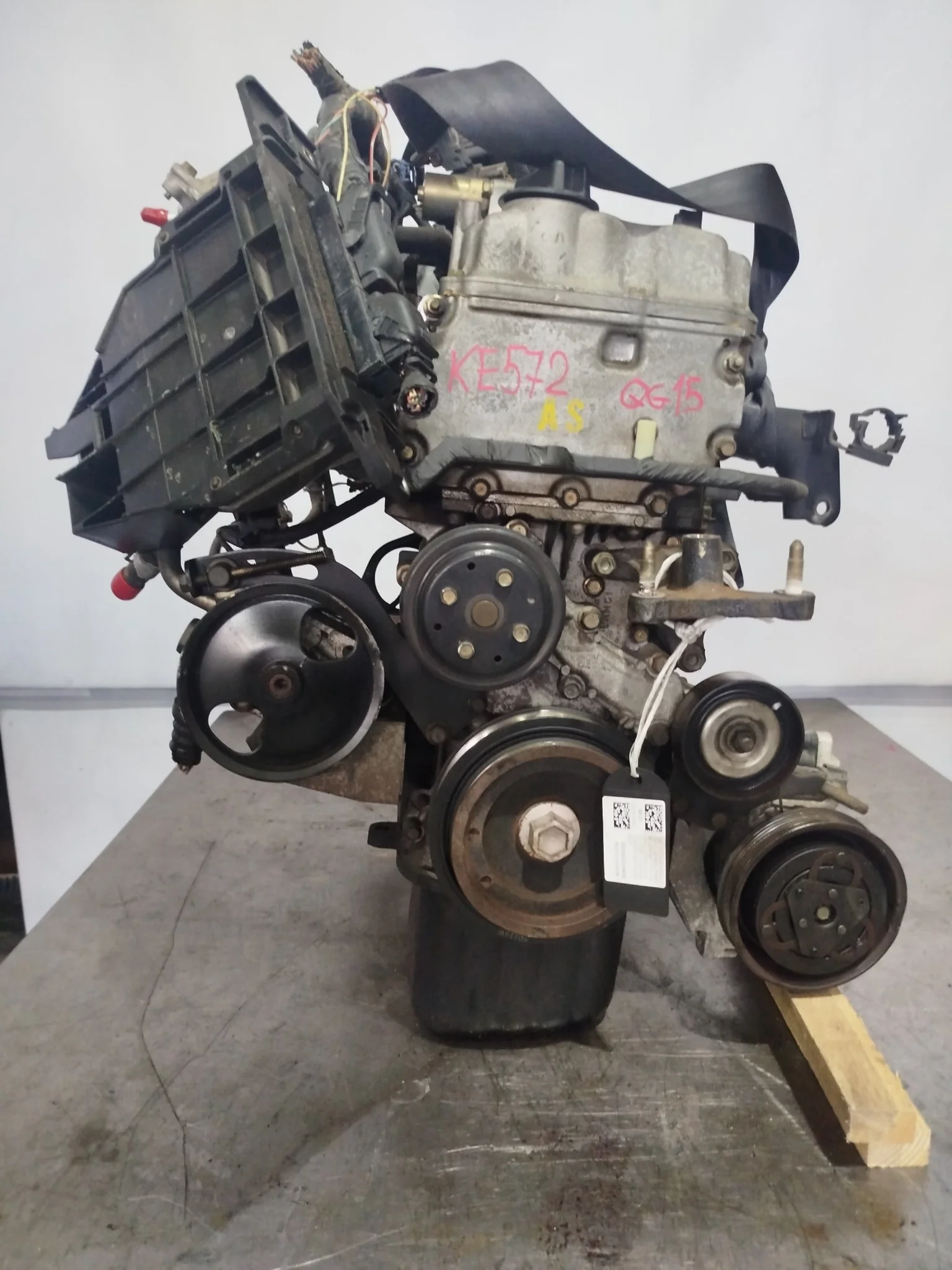 Двигатель NISSAN MAZDA QG15-DE AD ALMERA BLUEBIRD SYLPHY FAMILIA VAN SUNNY WINGROAD BVFY11 FB15 FG10 FNB15 N16 VFY11 WFY11 SILVERHEAD 2WD 4WD 101028N250 KE572-212397B