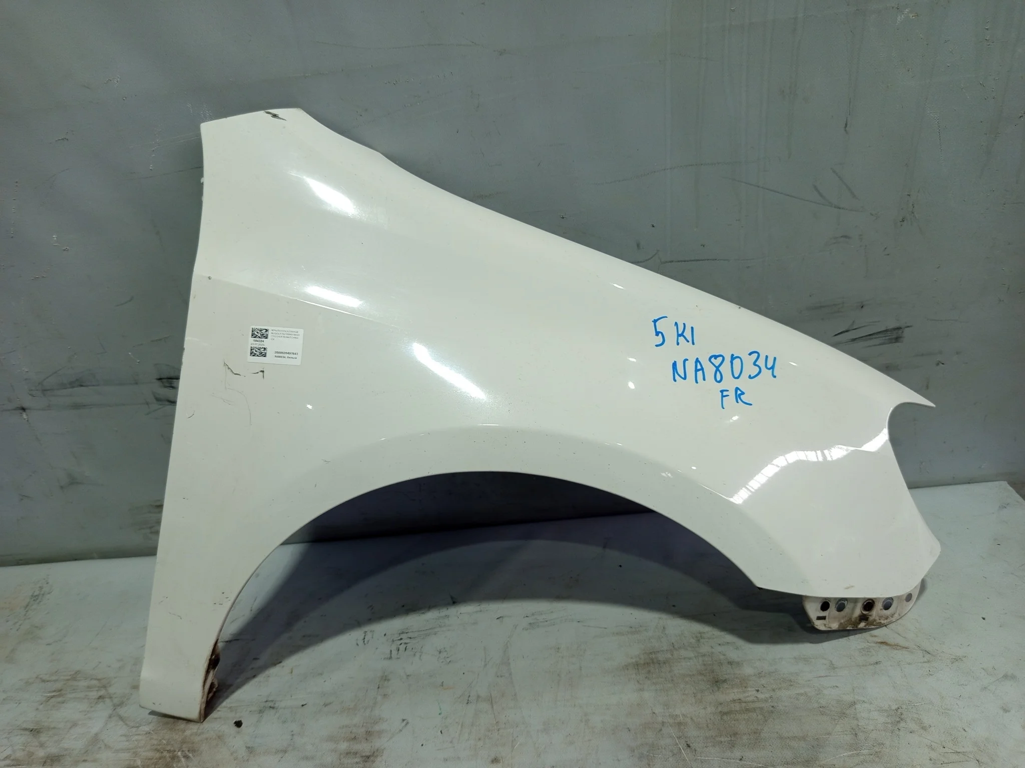 КРЫЛО VOLKSWAGEN GOLF 5K1 MK6 5K6821022A ПЕРЕДНЕЕ ПРАВОЕ HATCHBACK белый, LB9A NA8034