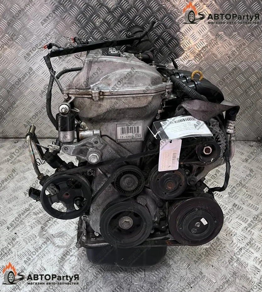 Контрактный Двигатель в сборе с навесным оборудованием Toyota (Тойота) Wish ZNE10 1ZZ-FE 1,8 л.