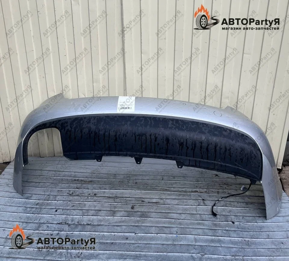 Бампер задний Audi A4 B8 седан серебристый
