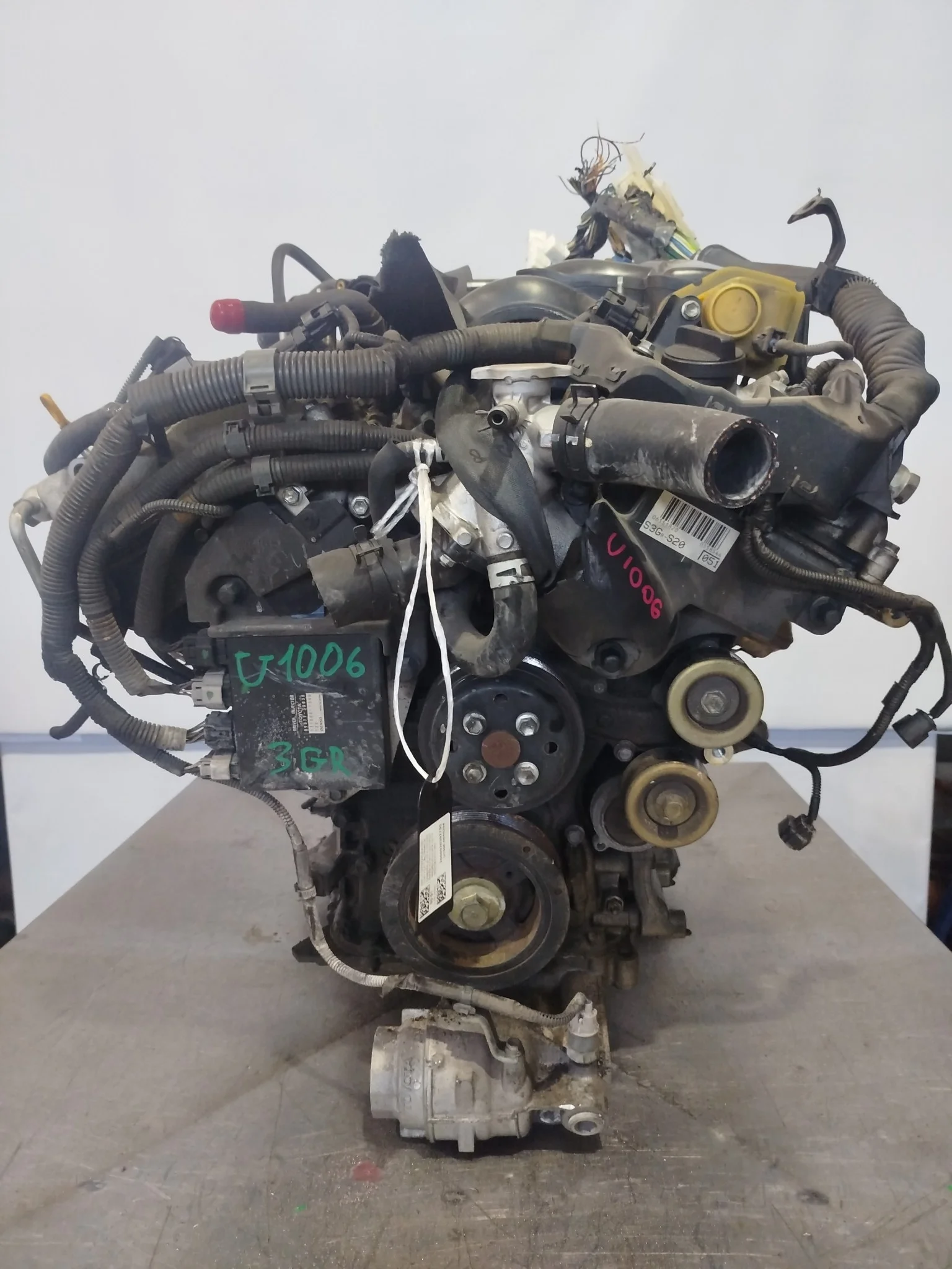 Двигатель TOYOTA LEXUS 3GR-FSE CROWN CROWN MAJESTA GS300 MARK X GRS182 GRS190 GRS202 GRX121 2WD 1900031382 U1006-0045294