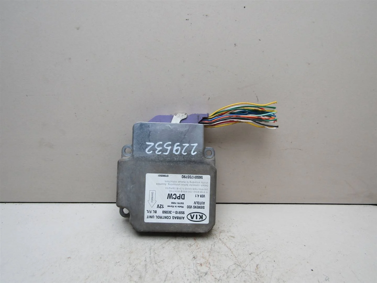 Блок управления AIR BAG Kia Sorento 2002-2009  [959103E060]  2.5 CRDI D4CB в Вологде