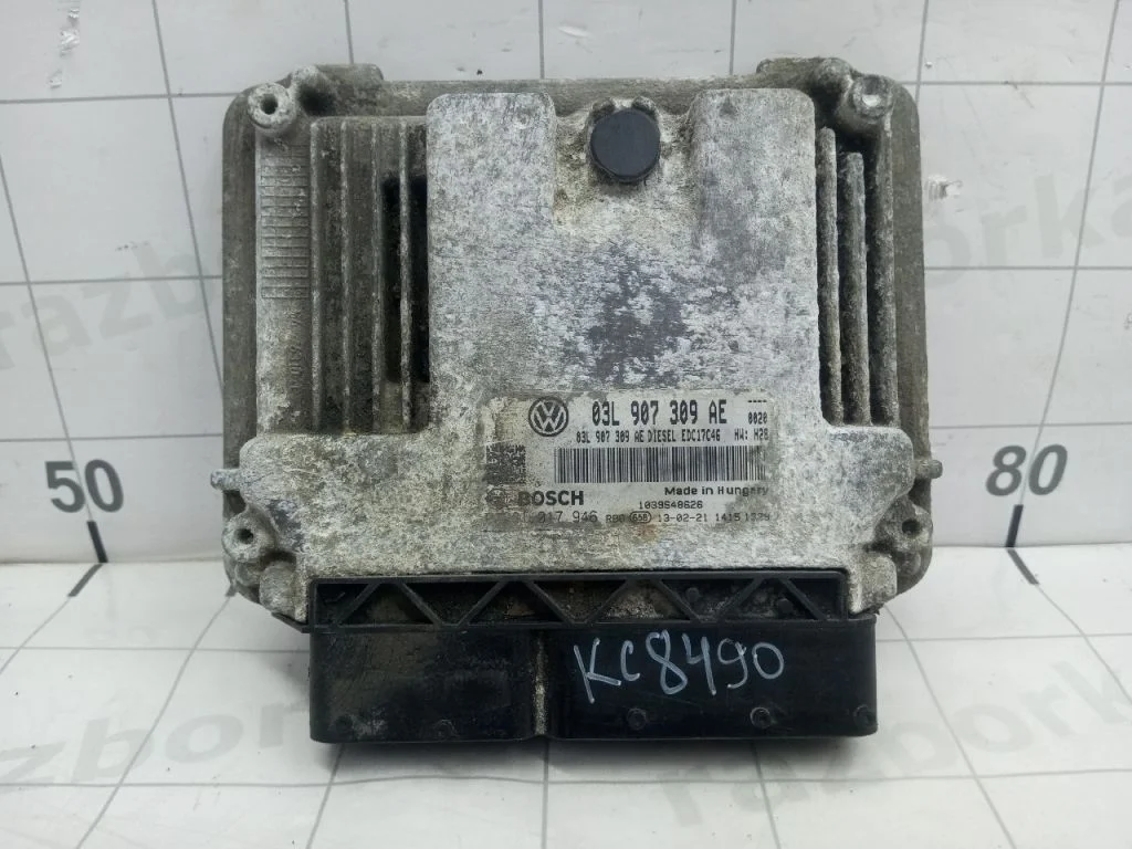 Блок управления двигателя 2.0 TDI CFF CFFA CFFB (9. Электрооборудование)