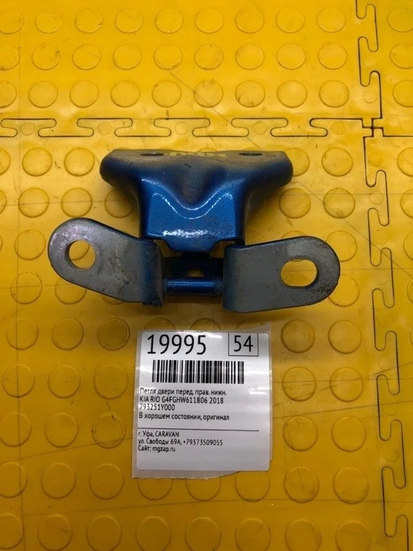 Петля двери нижняя Kia Rio 2018 793251Y000 G4FGHW611806, передняя правая