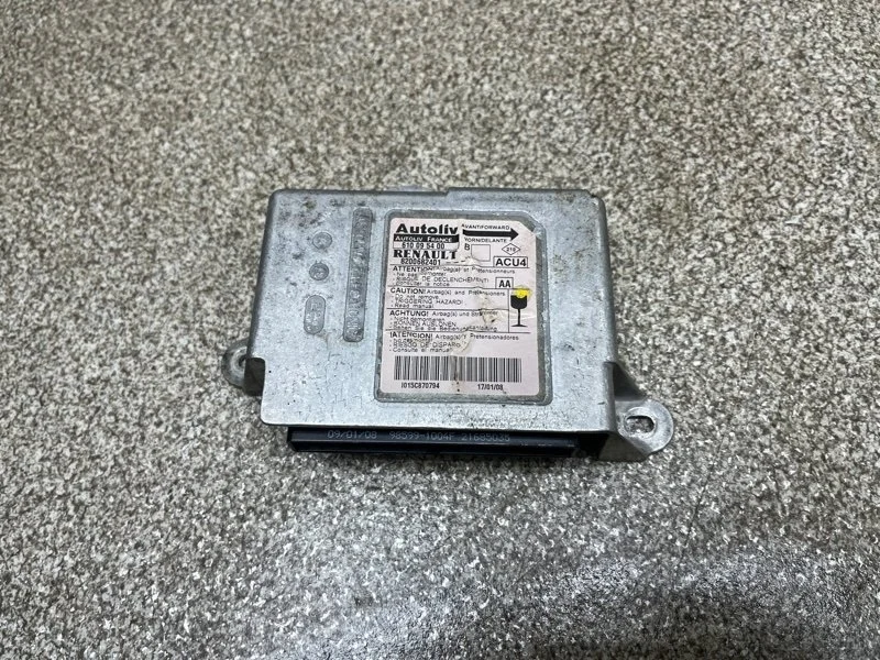 Блок управления AIR BAG Renault Megane 2008 8200962386 2 1.6 K4MD812