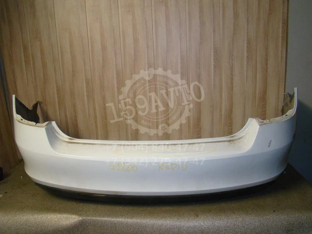 Бампер задний Skoda Rapid 2014