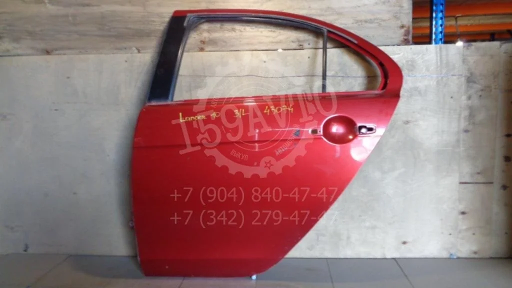 Дверь задняя левая Mitsubishi Lancer 10 2008 (CY)