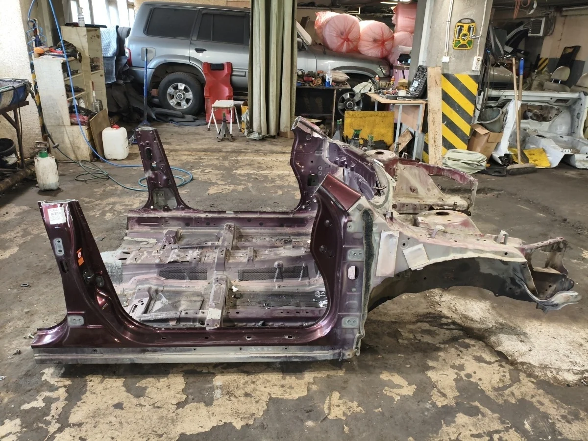 Часть кузова стойка с порогом Nissan Teana 2012 75110JN20A J32 VQ25DE, правый