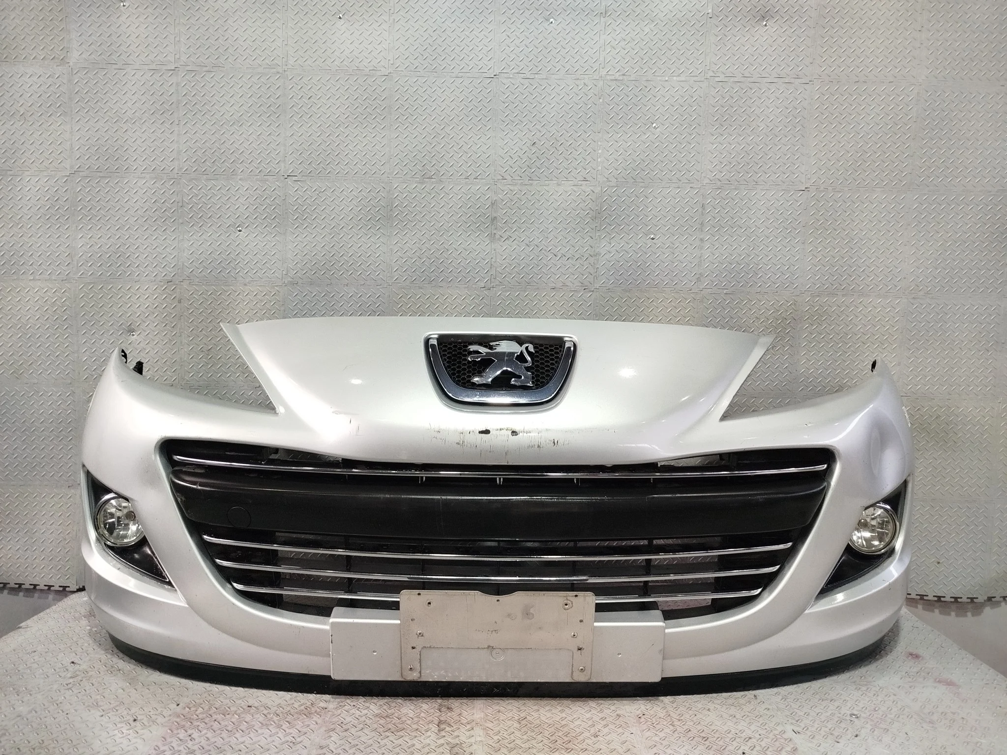 БАМПЕР PEUGEOT 207 WA WB WC WK 7401SN 2 МОДЕЛЬ ПЕРЕДНИЙ серебро, EZR NA8129