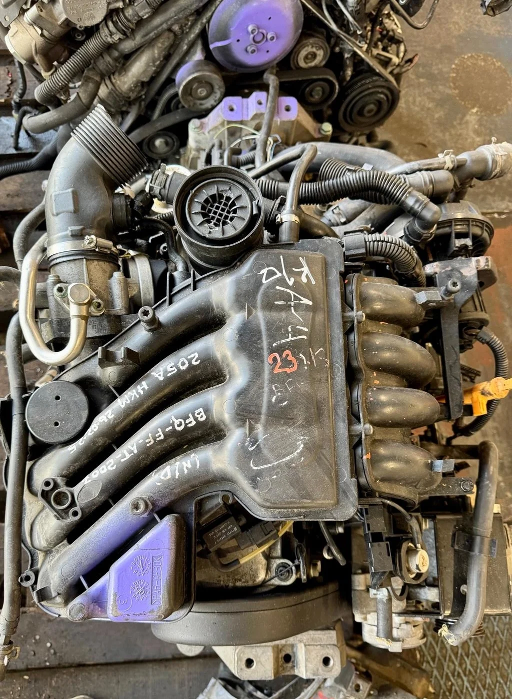 ДВС в сборе с навесным 1.6 BFQ (из Японии)  Skoda
