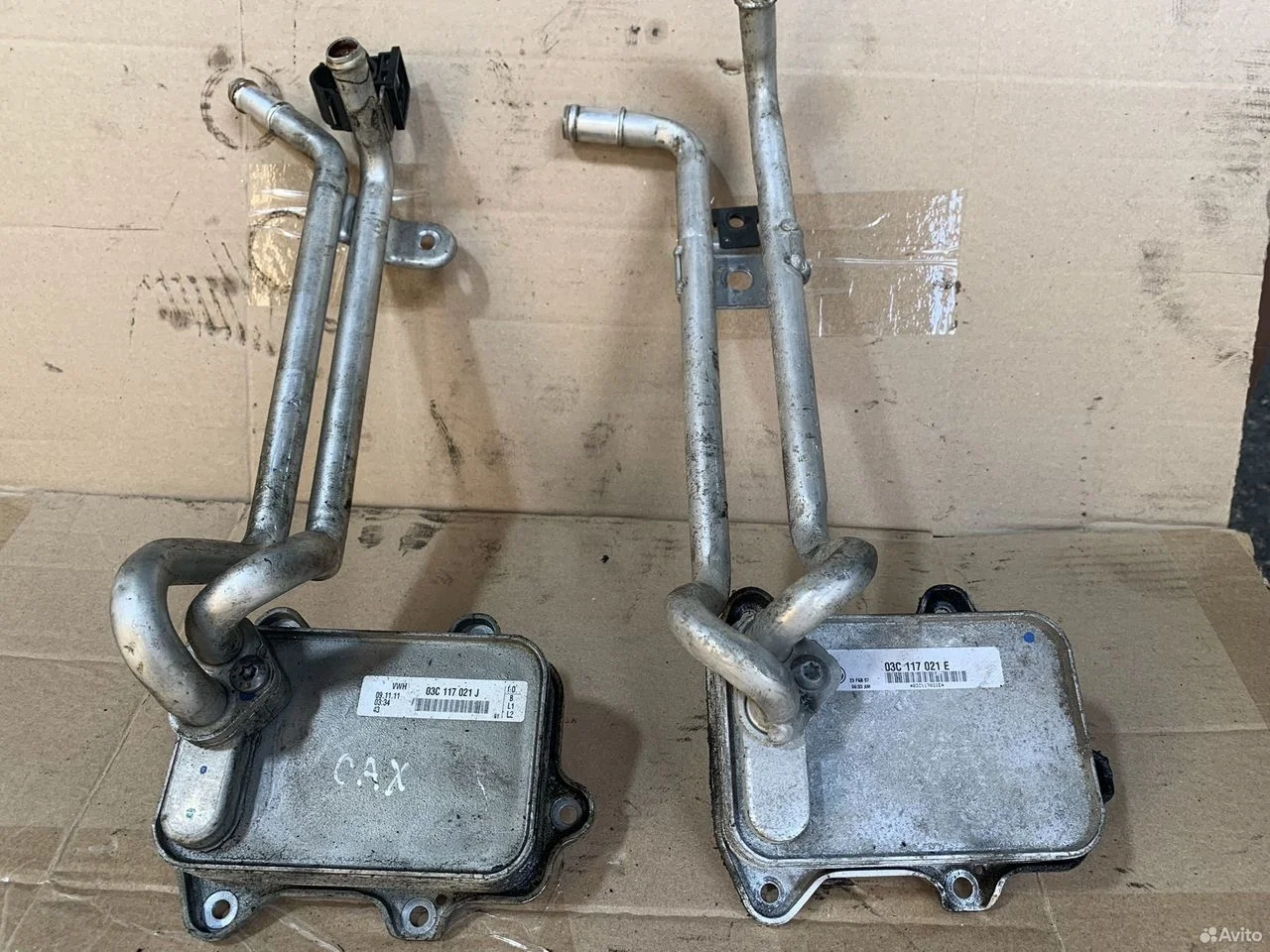 Трубка масляного радиатора 03c121050g vw skoda