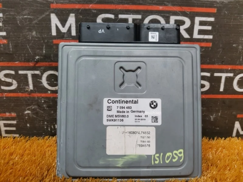 Блок управления двс Bmw 3-Series 2008 7594483 E90 N52B25A