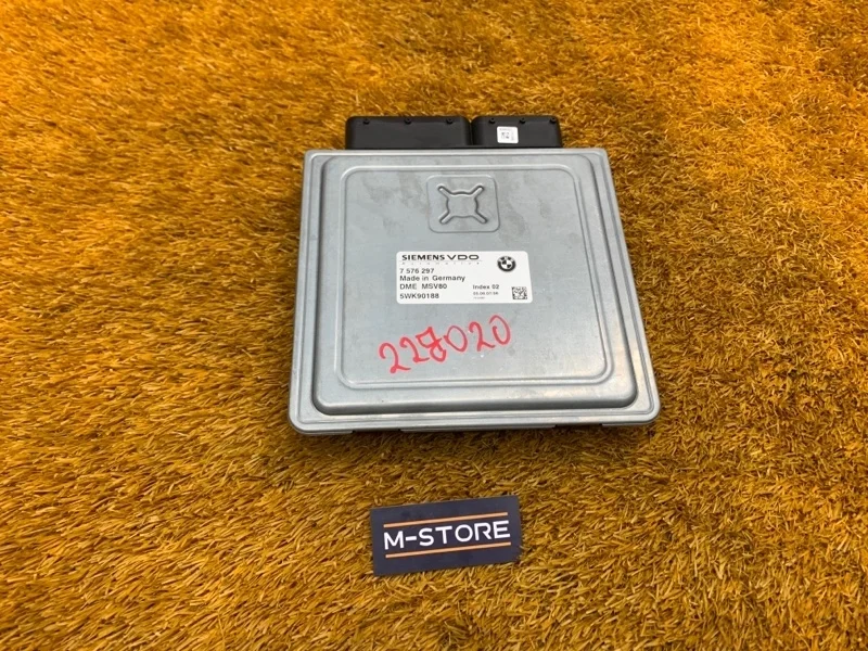 Блок управления двс Bmw 5-Series 2007 7576297 E60 N52B25A